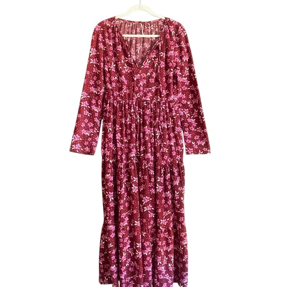 Free People Tears of Joy Midi Dress. Size Large. - Picture 4 of 11